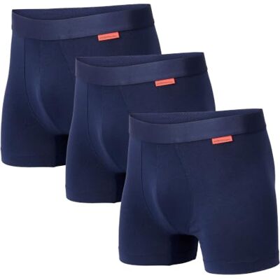 Undiemeister Modal Boxershorts Herren Bio-Baumwolle Atmungsaktive Unterhosen Männer, maximal nahtlos ohne kratzendes Etikett, temperaturregulierend, TENCEL Unterwäsche Undiemeister Modal Boxershorts Herren Bio-Baumwolle Atmungsaktive Unterhosen Männer, maximal nahtlos ohne kratzendes Etikett, temperaturregulierend, TENCEL Unterwäsche