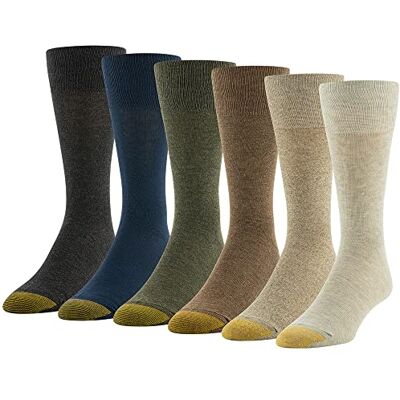 Gold Toe Herren Cambridge Crew, 6-Pairs Socken, Haferflocken, Sortiert, Large (6er Pack) Gold Toe Herren Cambridge Crew, 6-Pairs Socken, Haferflocken, Sortiert, Large (6er Pack)