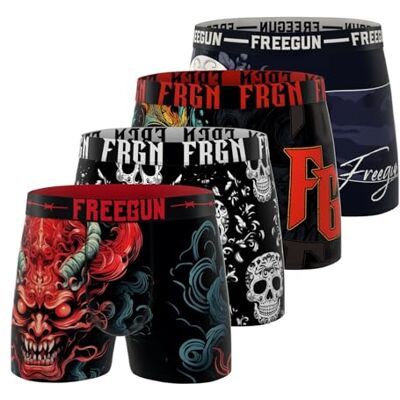 FREEGUN Boxershorts Herren Langlebig, Unterhosen Männer, Laufen FREEGUN Boxershorts Herren Langlebig, Unterhosen Männer, Laufen