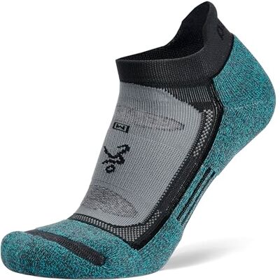 Balega Unisex Bubble-resistant No Show Socken, grau / blau, L EU Balega Unisex Bubble-resistant No Show Socken, grau / blau, L EU
