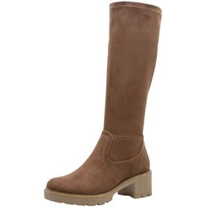 Tamaris Comfort Damen Stiefel mit Blockabsatz Wasserabweisend, Beige (Cappuccino), 39 EU Tamaris Comfort Damen Stiefel mit Blockabsatz Wasserabweisend, Beige (Cappuccino), 39 EU