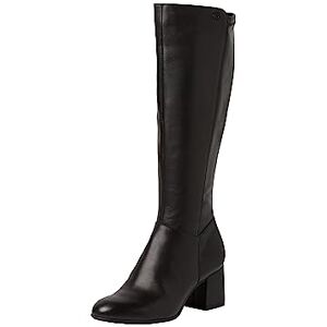 Tamaris COMFORT Damen Hohe Stiefel mit Absatz aus Leder Elegant Comfort Fit, Schwarz (Black Nappa), 36 EU Tamaris COMFORT Damen Hohe Stiefel mit Absatz aus Leder Elegant Comfort Fit, Schwarz (Black Nappa), 36 EU