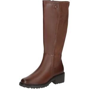 CAPRICE Damen Hohe Stiefel mit Absatz mit Reißverschluss Elegant, Braun (Cognac Comb), 41 EU CAPRICE Damen Hohe Stiefel mit Absatz mit Reißverschluss Elegant, Braun (Cognac Comb), 41 EU
