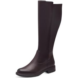 Jana Damen Hohe Stiefel ohne Absatz mit Reißverschluss Vegan, Braun (Cognac), 37 EU Jana Damen Hohe Stiefel ohne Absatz mit Reißverschluss Vegan, Braun (Cognac), 37 EU