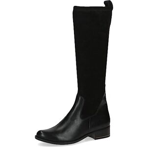 CAPRICE Damen Hohe Stiefel mit Absatz Runde Spitze Blockabsatz, Schwarz (Black Comb), 38 EU CAPRICE Damen Hohe Stiefel mit Absatz Runde Spitze Blockabsatz, Schwarz (Black Comb), 38 EU