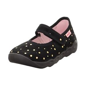 Superfit Mädchen Bubble Hausschuh, Schwarz Gold 0020, 23 EU Superfit Mädchen Bubble Hausschuh, Schwarz Gold 0020, 23 EU