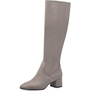 Tamaris Damen Langschaft-Stiefel Textil Blockabsatz bequem; GREY, EU 40 Tamaris Damen Langschaft-Stiefel Textil Blockabsatz bequem; GREY, EU 40