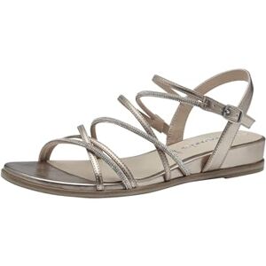 Tamaris Damen Sandalette flach, metallic, 41 EU Tamaris Damen Sandalette flach, metallic, 41 EU
