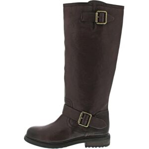 Marc O' Polo Marc OߴPolo Damen Stiefel aus Leder mit Schnallen, Braun (Dark Brown), 38 Marc O' Polo Marc OߴPolo Damen Stiefel aus Leder mit Schnallen, Braun (Dark Brown), 38