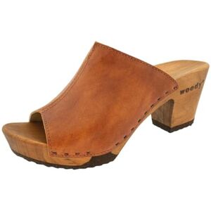 woody Damen Elly Clog Pantolette, Safor Braun, Größe 38 woody Damen Elly Clog Pantolette, Safor Braun, Größe 38
