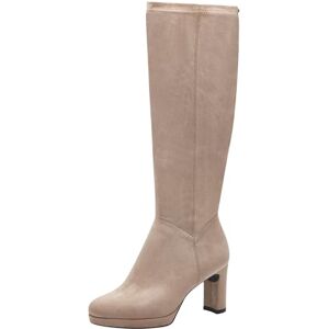 Tamaris Damen Langschaft-Stiefel Textil Blockabsatz Vegan; TAUPE, EU 40 Tamaris Damen Langschaft-Stiefel Textil Blockabsatz Vegan; TAUPE, EU 40