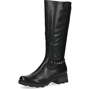 CAPRICE Damen Hohe Stiefel ohne Absatz Airmotion aus Leder bis zum Knie Weite G, Schwarz (Black Comb), 38 EU CAPRICE Damen Hohe Stiefel ohne Absatz Airmotion aus Leder bis zum Knie Weite G, Schwarz (Black Comb), 38 EU