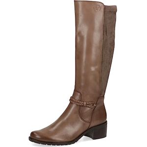 CAPRICE Damen Hohe Stiefel mit Absatz Airmotion aus Leder bis zum Knie Weite G, Braun (Taupe Comb), 37.5 EU CAPRICE Damen Hohe Stiefel mit Absatz Airmotion aus Leder bis zum Knie Weite G, Braun (Taupe Comb), 37.5 EU