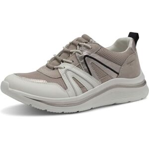 Tamaris Comfort Damen Sneaker flach Sportlich Bequem, Beige (Beige), 37 EU Tamaris Comfort Damen Sneaker flach Sportlich Bequem, Beige (Beige), 37 EU