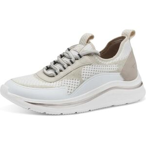 Tamaris Comfort Damen Sneaker flach mit Chunky-Sohle Vegan, Beige (Beige), 41 EU Tamaris Comfort Damen Sneaker flach mit Chunky-Sohle Vegan, Beige (Beige), 41 EU