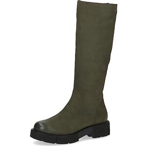 CAPRICE Damen Hohe Stiefel ohne Absatz Airmotion aus Leder Plateau Weite G, Grün (Cactus Nubuc), 38 EU CAPRICE Damen Hohe Stiefel ohne Absatz Airmotion aus Leder Plateau Weite G, Grün (Cactus Nubuc), 38 EU