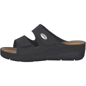 Tamaris Damen Hausschuh mit Keilabsatz Leder, schwarz, 36 EU Tamaris Damen Hausschuh mit Keilabsatz Leder, schwarz, 36 EU