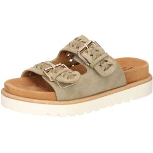 MUSTANG Damen 1461-711 Pantolette, Khaki, 38 EU MUSTANG Damen 1461-711 Pantolette, Khaki, 38 EU