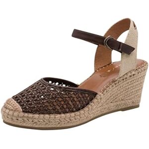 Tamaris Damen Espadrilles mit Keilabsatz, braun, 39 EU Tamaris Damen Espadrilles mit Keilabsatz, braun, 39 EU