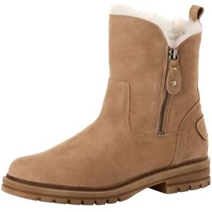Tamaris Damen Warmfutter Stiefel Leder Blockabsatz Wechselfußbett; BEIGE, EU 41 Tamaris Damen Warmfutter Stiefel Leder Blockabsatz Wechselfußbett; BEIGE, EU 41