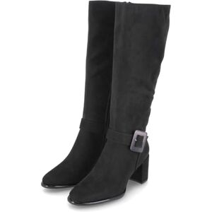 MARCO TOZZI Damen Hohe Stiefel mit Absatz Vegan mit Schnalle, Schwarz (Black Comb), 39 EU MARCO TOZZI Damen Hohe Stiefel mit Absatz Vegan mit Schnalle, Schwarz (Black Comb), 39 EU