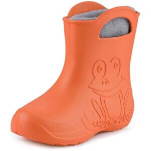 Ladeheid EVA Kinder Jungen Mädchen Gummistiefel Regenschuhe gefüttert LA-CA-03 (Orange/Grau, 34/35 EU) Ladeheid EVA Kinder Jungen Mädchen Gummistiefel Regenschuhe gefüttert LA-CA-03 (Orange/Grau, 34/35 EU)