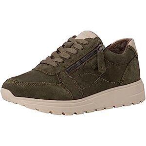 Tamaris Comfort Damen Sneaker flach aus Leder Comfort Fit, Grün (Khaki Suede), 37 EU Tamaris Comfort Damen Sneaker flach aus Leder Comfort Fit, Grün (Khaki Suede), 37 EU