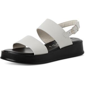 Tamaris Sandalette Damen Keilabsatz weiß,EU 38 Tamaris Sandalette Damen Keilabsatz weiß,EU 38