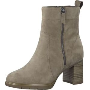 Tamaris COMFORT Damen Stiefeletten mit Absatz aus Wildleder mit Reißverschluss Comfort Fit, Braun (Taupe), 40 EU Tamaris COMFORT Damen Stiefeletten mit Absatz aus Wildleder mit Reißverschluss Comfort Fit, Braun (Taupe), 40 EU
