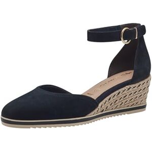 Tamaris Damen Pumps mit Keilabsatz Leder, blau, 41 EU Tamaris Damen Pumps mit Keilabsatz Leder, blau, 41 EU