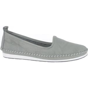 Andrea Conti Damen Mokassin Leder Slipper Ballerina Eyecatcher bequem 0027449, Größe:38 EU, Farbe:Grau Andrea Conti Damen Mokassin Leder Slipper Ballerina Eyecatcher bequem 0027449, Größe:38 EU, Farbe:Grau