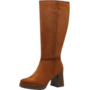 Tamaris Damen Langschaft-Stiefel Leder bequem; COGNAC, EU 39 Tamaris Damen Langschaft-Stiefel Leder bequem; COGNAC, EU 39