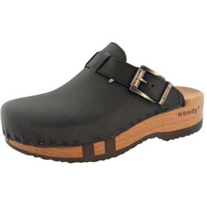 woody Herren Leon Clog, Schwarz, Größe 48 woody Herren Leon Clog, Schwarz, Größe 48