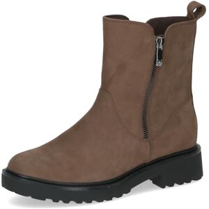 CAPRICE Damen Stiefeletten aus Leder mit Thermosohle, Beige (Taupe Nubuc), 37 EU CAPRICE Damen Stiefeletten aus Leder mit Thermosohle, Beige (Taupe Nubuc), 37 EU