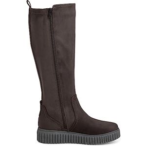 Jana Damen Hohe Stiefel ohne Absatz Kniehoch Plateau Weite H Mehrweite, Grau (Asphalt), 37 EU Jana Damen Hohe Stiefel ohne Absatz Kniehoch Plateau Weite H Mehrweite, Grau (Asphalt), 37 EU