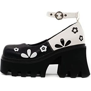 LAMODA Damen Leap of Faith Platform, Black White Pu, 41 EU LAMODA Damen Leap of Faith Platform, Black White Pu, 41 EU