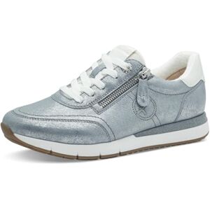 Tamaris Comfort Damen Sneaker flach zum Schnüren mit Reißverschluss, Blau (Blue Glam), 41 EU Tamaris Comfort Damen Sneaker flach zum Schnüren mit Reißverschluss, Blau (Blue Glam), 41 EU