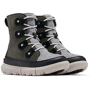 Sorel Explorer II Joan WP wasserdichte Winterstiefel für Damen, Grau (Jet x Vapor), 37 EU Sorel Explorer II Joan WP wasserdichte Winterstiefel für Damen, Grau (Jet x Vapor), 37 EU