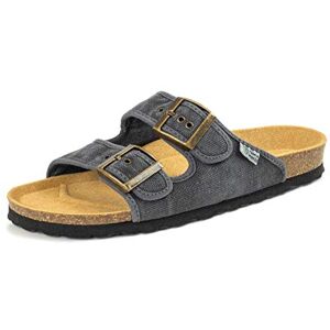 Natural World Eco 7001E Dyed Fabric Vegan Sandals for Men and Women Black Color Natural World Eco 7001E Dyed Fabric Vegan Sandals for Men and Women Black Color