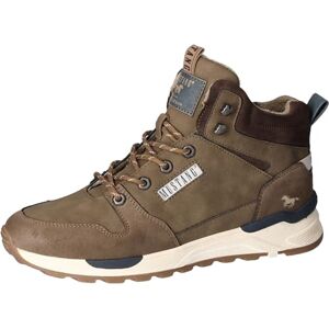 MUSTANG Herren Sneaker Stiefelette High Top Schnürbooty 4186-504, Größe:43 EU, Farbe:Braun MUSTANG Herren Sneaker Stiefelette High Top Schnürbooty 4186-504, Größe:43 EU, Farbe:Braun