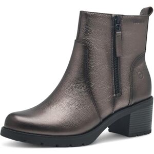 Tamaris COMFORT Damen Winterstiefel mit Absatz aus Leder Gefüttert, Silber (Pewter), 41 EU Tamaris COMFORT Damen Winterstiefel mit Absatz aus Leder Gefüttert, Silber (Pewter), 41 EU