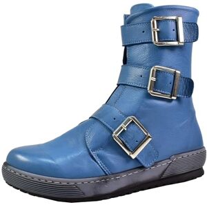 Andrea Conti Damen Stiefelette Biker Boot DREI Riemen Schnalle sportlich 0066009, Größe:41 EU, Farbe:Blau Andrea Conti Damen Stiefelette Biker Boot DREI Riemen Schnalle sportlich 0066009, Größe:41 EU, Farbe:Blau