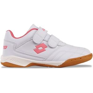 Lotto Kinder Hallenschuh - Weiß Pink - Sportschuh Lotto Kinder Hallenschuh - Weiß Pink - Sportschuh