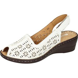 Manitu 910165-03, Sandale für Damen, Weiß, 38 EU, weiß, 38 EU Manitu 910165-03, Sandale für Damen, Weiß, 38 EU, weiß, 38 EU