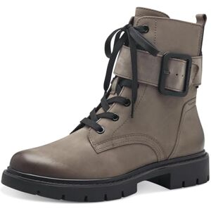Tamaris COMFORT Damen Stiefeletten zum Schnüren mit Schnalle Herbst, Grau (Stone Nubuc), 38 EU Tamaris COMFORT Damen Stiefeletten zum Schnüren mit Schnalle Herbst, Grau (Stone Nubuc), 38 EU
