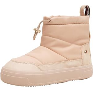 Tommy Hilfiger Damen Mid Boot Stiefel Flag Nylon Mini Snowboot Plateau, Beige (Misty Blush), 39 Tommy Hilfiger Damen Mid Boot Stiefel Flag Nylon Mini Snowboot Plateau, Beige (Misty Blush), 39