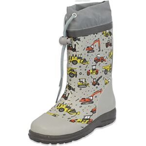 Beck Jungen Baustelle Gummistiefel, Grau, 34 EU Beck Jungen Baustelle Gummistiefel, Grau, 34 EU