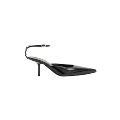 BY FAR Teese Pump Black Glossy Textured Leather 37 BY FAR Teese Pump Black Glossy Textured Leather 37