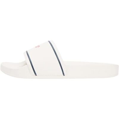 Tommy Jeans Damen Badeschuhe mit Logo, Elfenbein (Ivory), 35 Tommy Jeans Damen Badeschuhe mit Logo, Elfenbein (Ivory), 35