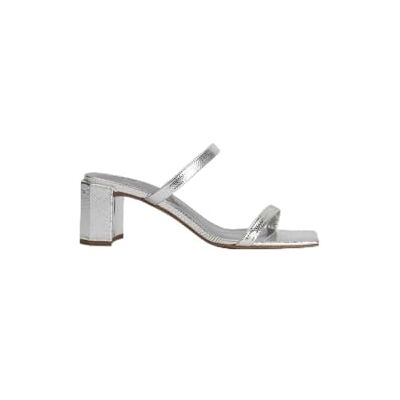 BY FAR Tanya Silver Disco Leather 39 BY FAR Tanya Silver Disco Leather 39
